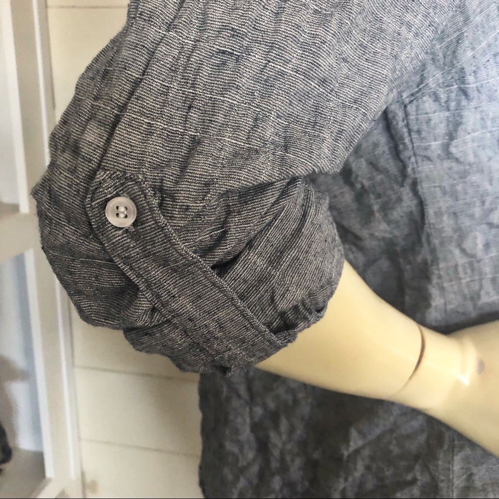 Soft Surroundings Crinkled Button Front Shirt - image 5